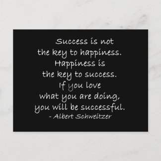 Happiness Quote Motivatie Briefkaart