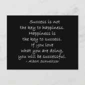Happiness Quote Motivatie Briefkaart (Voorkant)