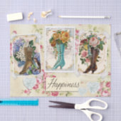 Happiness Victoriaans Steampunk Boots Tissue Paper Tissuepapier (Craft)