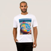 Happiness Wave Surfboard T-shirt (Voorkant volledig)