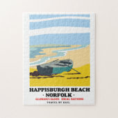 Happisburgh Beach Norfolk reisposter Legpuzzel (Verticaal)