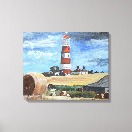 Happisburgh vuurtoren canvas afdruk (Voorkant)