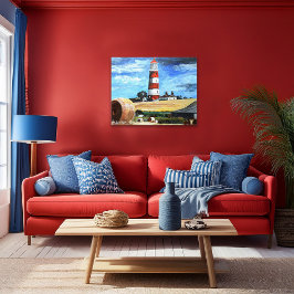 Happisburgh vuurtoren canvas afdruk