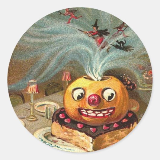 Happowe'en Ronde Sticker (Voorkant)