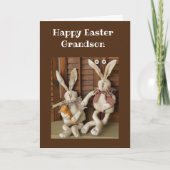 HAPPPY EASTER **GRANDSON** CARD KAART (Voorkant)