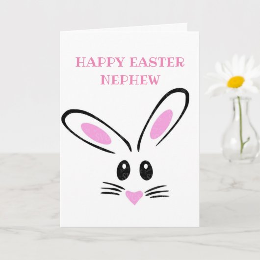 HAPPPY EASTER **NEPHEW** CARD KAART (Kleine Plant)