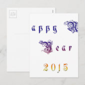 Happu Nieuwjaar 2015 Hakuna Matata wil.png Feestdagenkaart (Voorkant / Achterkant)