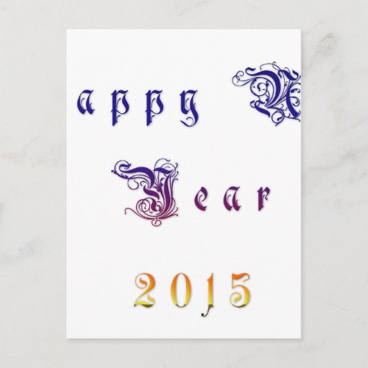 Happu Nieuwjaar 2015 Hakuna Matata wil.png Feestdagenkaart (Voorkant)