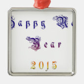 Happu Nieuwjaar 2015 Hakuna Matata wil.png Metalen Ornament (Voorkant)