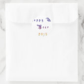 Happu Nieuwjaar 2015 Hakuna Matata wil.png Ronde Sticker (Tas)