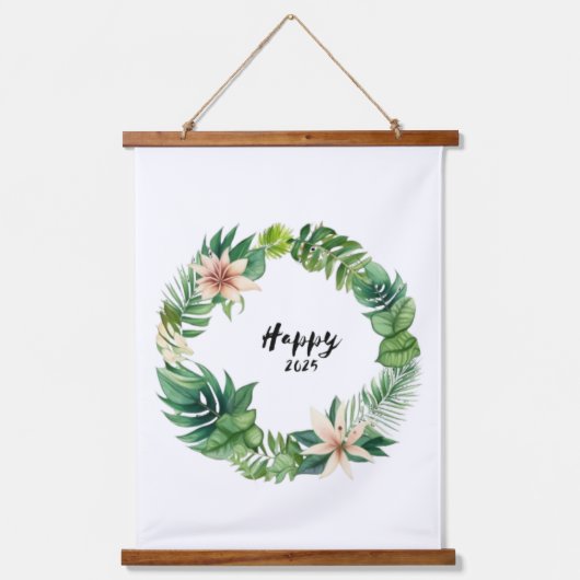Happy2025Krans Hangend Wandkleed (Voorkant)