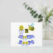 happy2bee-schieten briefkaart (Staand voorkant)