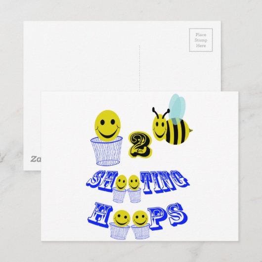 happy2bee-schieten briefkaart (Voorkant / Achterkant)