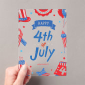#Happy4thOfJulyAcrylUitnodiging Acryl Uitnodigingen (Insitu (Draagbaar))