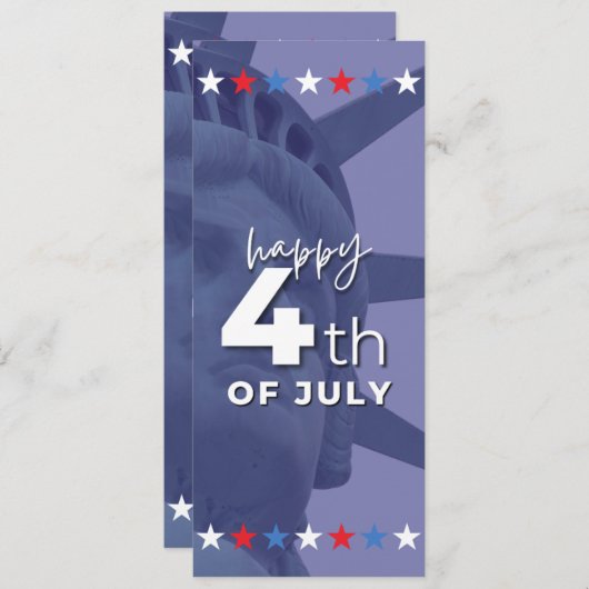 #Happy4thOfJulyFlatCard (Voorkant / Achterkant)