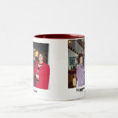 Happy65thmuchlove2 Tweekleurige Koffiemok (Center)