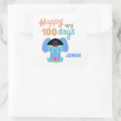 Happy 100 dagen Baek-il Elephant gepersonaliseerd Vierkante Sticker (Tas)