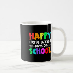 Happy 100 dagen van school Wiskunde Formula Teache Koffiemok