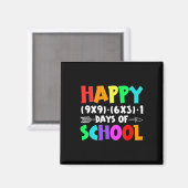 Happy 100 dagen van school Wiskunde Formula Teache Magneet (Voorkant / Achterkant)
