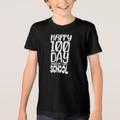 Happy 100 Day School Fun Klaslokaal feest Tri-Blend Shirt (Voorkant)