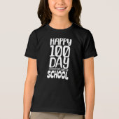 Happy 100 Day School Fun Klaslokaal feest Tri-Blend Shirt (Voorkant)