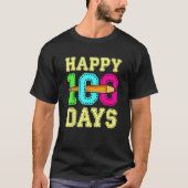 Happy 100 Days 100th Day Of School Student Teacher T-shirt (Voorkant)