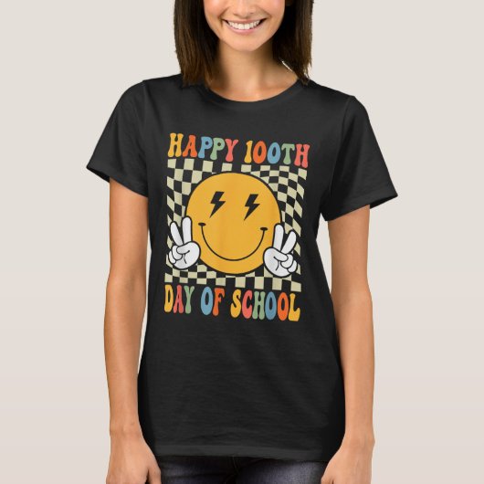 Happy 100 Days 100th Day of School Teacher Kind Bo T-shirt (Voorkant)