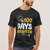 Happy 100 Days Brighter School Bright Light Bulb G T-shirt (Voorkant)