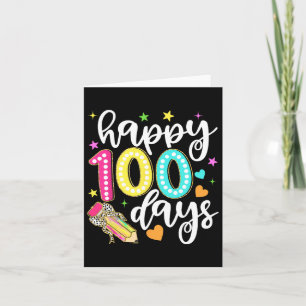 Happy 100 Days Coquette Bow Apple 100ste dag van S Kaart