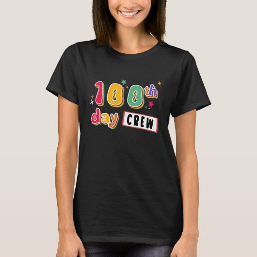 Happy 100 Days Costume 100th Day of School Teacher T-shirt (Voorkant)