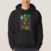 Happy 100 Days Of Kindergarten School Teachers Kid Hoodie (Voorkant)