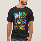 Happy 100 Days Of Kindergarten School Teachers Kid T-shirt (Voorkant)