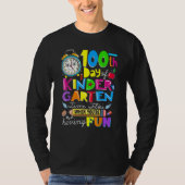 Happy 100 Days Of Kindergarten School Teachers Kid T-shirt (Voorkant)