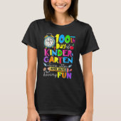 Happy 100 Days Of Kindergarten School Teachers Kid T-shirt (Voorkant)