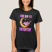 Happy 100 Days of school 100 days brighter Cute do T-shirt (Voorkant)