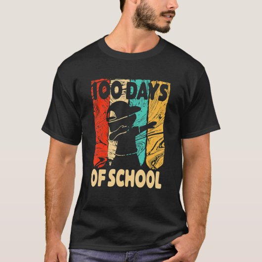 Happy 100 Days Of School 100th Day Dabbing Child K T-shirt (Voorkant)