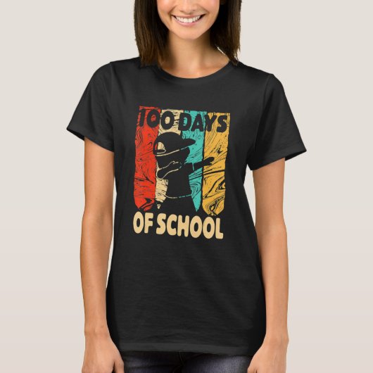 Happy 100 Days Of School 100th Day Dabbing Child K T-shirt (Voorkant)