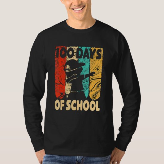Happy 100 Days Of School 100th Day Dabbing Child K T-shirt (Voorkant)