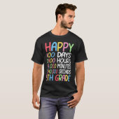 Happy 100 Days Of School 5th Grade Student Math Te T-shirt (Voorkant volledig)