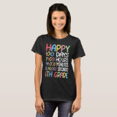 Happy 100 Days Of School 6th Grade Student Math Te T-shirt (Voorkant volledig)
