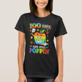 Happy 100 Days Of School And Still Poppin 100th Da T-shirt (Voorkant)