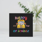 HAPPY 100 DAYS OF SCHOOL, BACK TO SCHOOL KAART (Staand voorkant)