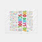 Happy 100 Days Of School Bruh 100th Day Teacher Bo Fleece Deken (Voorkant (Horizontaal))