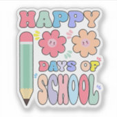 Happy 100 Days of School – Cute & Fun Celebration  Sticker (Voorkant)