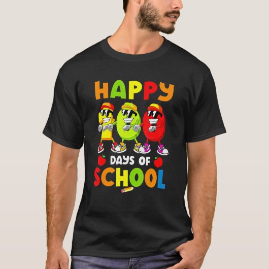 Happy 100 Days Of School Flossing Dance 100 Days S T-shirt (Voorkant)
