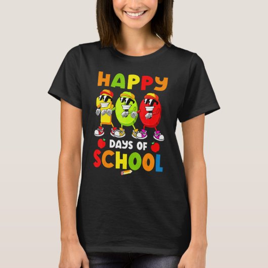 Happy 100 Days Of School Flossing Dance 100 Days S T-shirt (Voorkant)