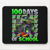 Happy 100 Days Of School Funny Monster Truck Stude Muismat (Voorkant)