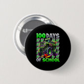Happy 100 Days Of School Funny Monster Truck Stude Ronde Button 5,7 Cm (Voorkant /achterkant)
