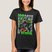 Happy 100 Days Of School Funny Monster Truck Stude T-shirt (Voorkant)