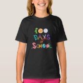 Happy 100 Days of School Kinder T-shirt voor meisj (Voorkant)